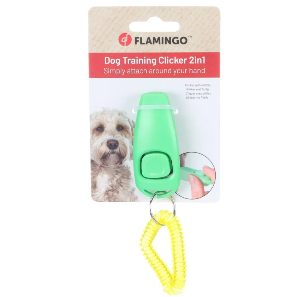Flamingo - Sifflet clicker xoë pour chien New