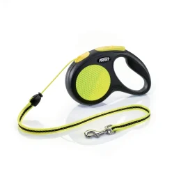 Flexi Colliers Et Laisses Pour Chats | - Laisse New Neon avec Cordon de 5m pour Chien M