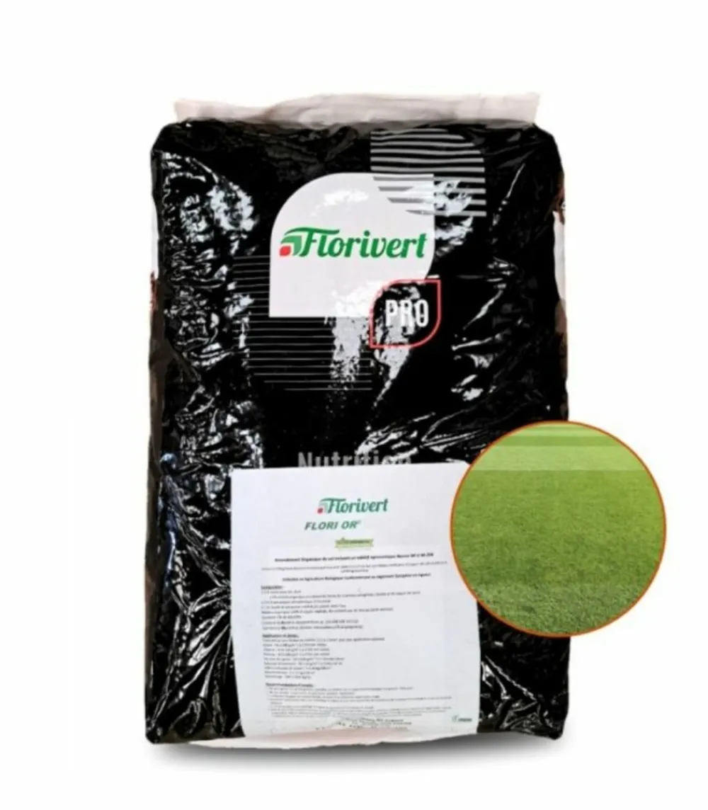 Florivert Engrais | - Engrais flori or 6-3-20 3mgo 25 kg renforce l'enracinement et le fleurissement, pour l'automne - neg00980