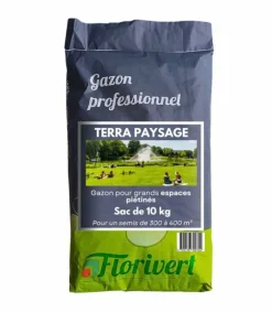 Florivert Gazons | - Semences gazon terra paysage 10 kg pour un gazon fin et dense facile à établir - 1201635