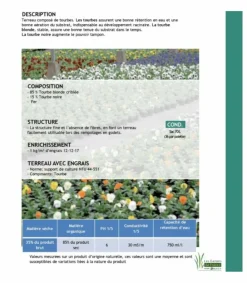 Florivert - Terreau pour plantes vertes et fleurs flori horticole 70l, structure fine - neg01644 Sale