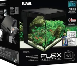 Fluval Terrariums, Vivariums Et Accessoires | - Aquarium flex noir 34l