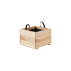 Forest style - Bac à fleurs carré Freya en Mélèze : L.40 x l.40 x 28,5 cm Sale