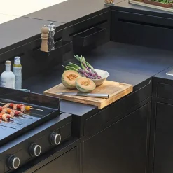Forge Adour Barbecues Et Planchas | - Planche à découper en bambou avec arrêt