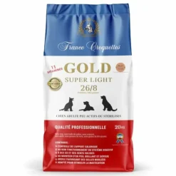 France Croquettes - pour chien adulte gold super light 26/8 low grain - 4kg - stérilisé et/ou embonpoint - haute finition Clearance