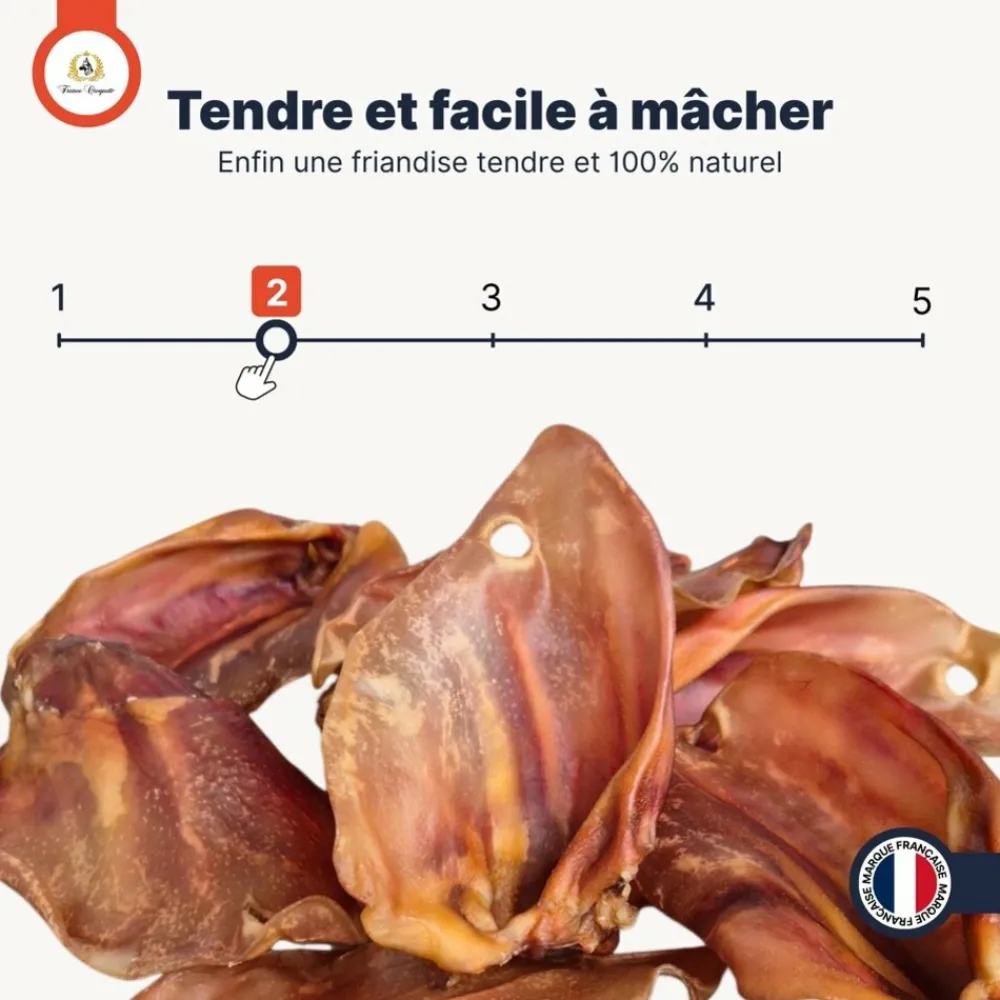 France Croquettes - Oreille de porc 5x500g - Discount