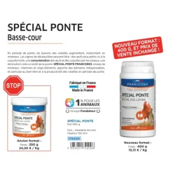 Francodex Alimentation | - Spécial ponte, pot de 400 g pour poule pondeuse