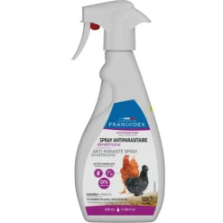 Francodex - Spray antiparasitaire diméthicone 500 ml pour volailles Sale