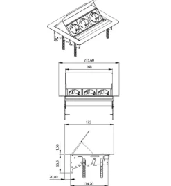 NA Entretien De La Maison | Franke multiprise triplite escamotable - 015105