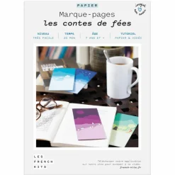 French Kits Librairie Et Papeterie | - Coffret diy papier - 4 marque-pages - contes de fées