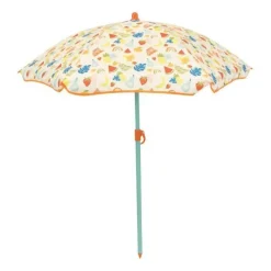Fun House - fruity's table pique-nique en pin h.53 x l.95 x p.75 cm avec parasol h.125 x ø 100 cm - pour enfant Clearance