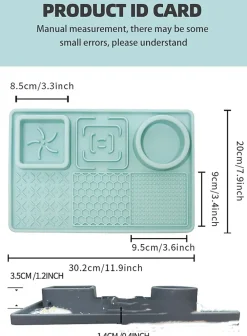 NA Gamelles Et Autres Accessoires | Gamelle anti-morsure et dispositif de léchage lent pour chien mcboson, vert