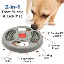 NA Gamelle slow food grise pour chien - mcboson - gamelles compatibles avec les cages pour chiens Hot