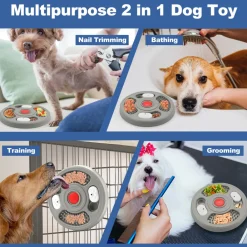 NA Gamelle slow food grise pour chien - mcboson - gamelles compatibles avec les cages pour chiens Hot