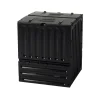 Garantia Jardinage Écologique | - Composteur : noir, 400l, 70x70xh.83cm