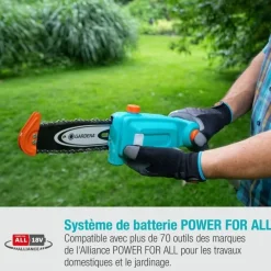 Gardena - Elagueuse sur perche à batterie - tcs 20/18v p4a - 18v - 42 cm avec batterie 2,5 ah + chargeur Clearance