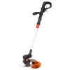 Garden Technic - Coupe-bordures électrique - cbe3525t-22 - 380w - larg. De coupe 25cm - 8 positions - câble de rallonge 25m inclus Discount