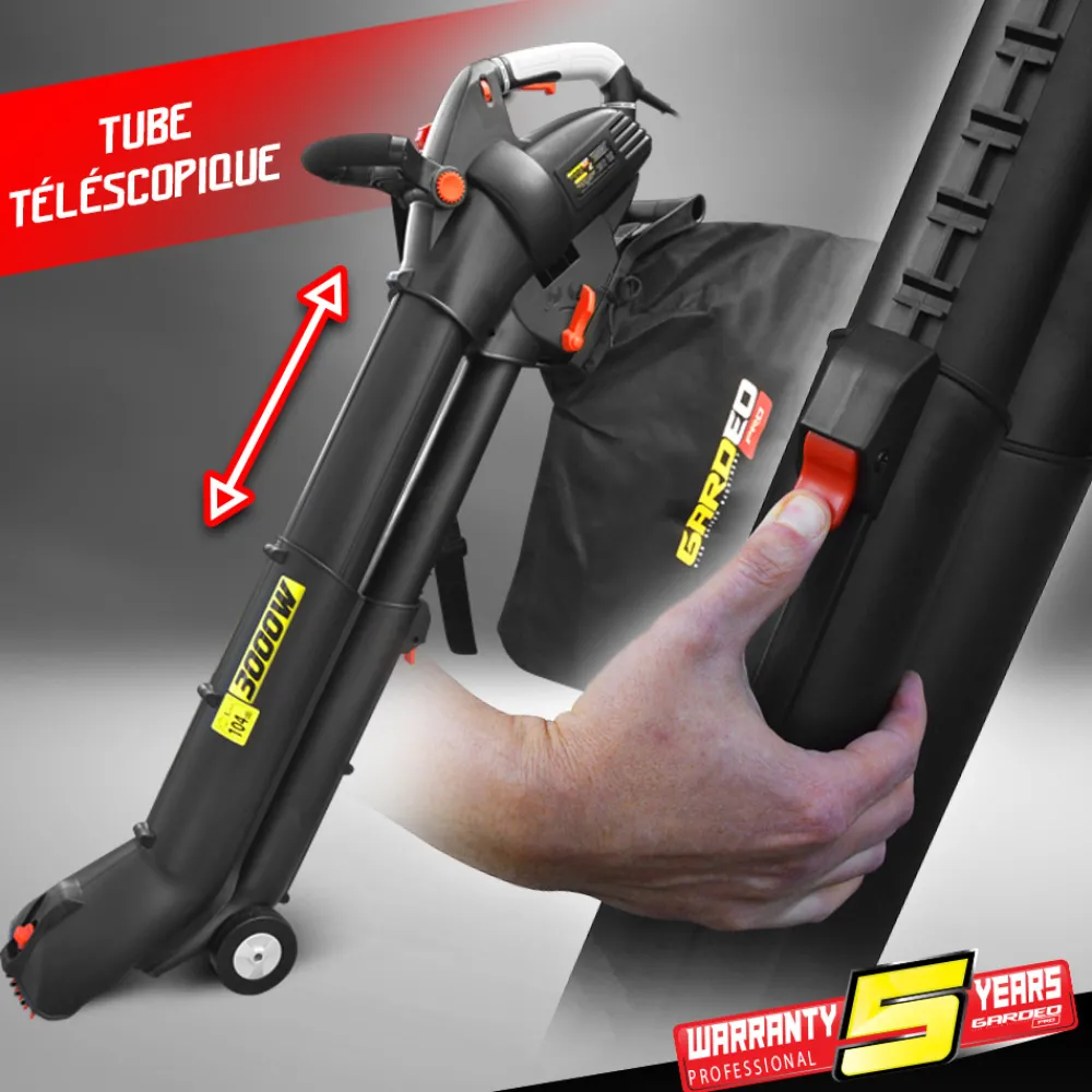 Gardeo - Aspirateur souffleur broyeur 3000w 15500t/min - pro Clearance