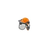 Générique GÉNÉRIQUE - Casque forestier comprenant un casque (en397), un anti-bruit 23 db (en352-3), une visière grillagée (en1731 s). Normes en352-3, New