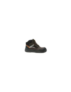 Générique GÉNÉRIQUE - Chaussures de sécurité coupe haute, tige cuir, nubuck et cordura, doublure mesh 3d, semelle pu, embout et semelle acier. Iso 203 New