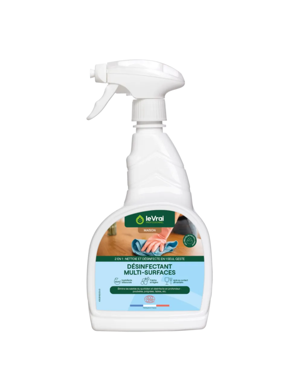 Générique Hygiène Et Soins | GÉNÉRIQUE - Désinfectant multi-surfaces pistolet 750ml - le vrai