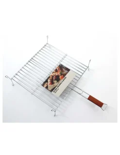 Générique GÉNÉRIQUE - Grille double à pieds barbecue 40x40x7cm - somagic Sale