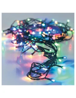 Générique GÉNÉRIQUE - Guirlande à piles 24 led multicouleur avec câble vert ip44 multif. 2,30m Sale