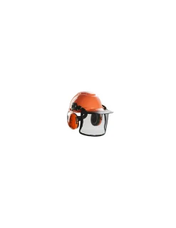Générique GÉNÉRIQUE - Pack multisystème forestièr 3m™ peltor™ avec casque modèle h700 ventilé orange avec harnais à crémaillère et basane synthétique,