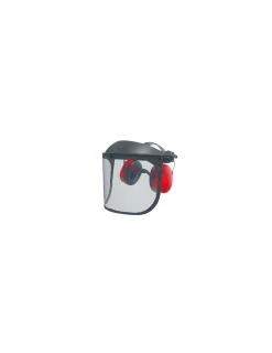 Générique GÉNÉRIQUE - Visière de protection grillagée relevable (classe f) et anti-bruit (26db), modèle professionnel. Largeur visière: 370mm, h: 190m New