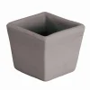 Goicoechea Pots Et Jardinières | - Carré Lisse en terre cuite grise L. 12 x l. 12cm