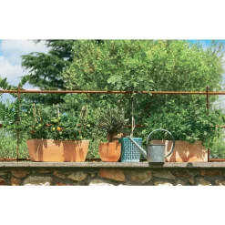 Goicoechea - Jardinière contemporaine en terre cuite - 40x17x16cm New