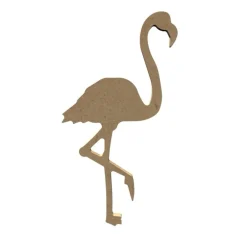 Gomille - Forme en médium - Flamant rose l. 10 x H. 17 cm Hot
