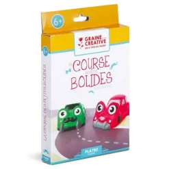 Graine Créative Modelage Et Mosaique | GRAINE CRÉATIVE - Coffret plâtre à faire soi-même - la course des petits bolides
