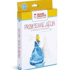 Graine Créative Modelage Et Mosaique | GRAINE CRÉATIVE - Coffret plâtre à faire soi-même - princesse aélis