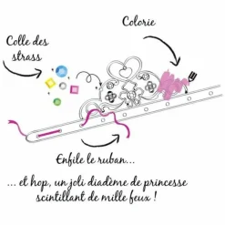 Graine Créative Bijoux Et Perles | GRAINE CRÉATIVE - 12 diadèmes de princesse avec rubans à décorer
