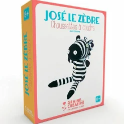 Graine Créative GRAINE CRÉATIVE - Doudou à faire soi-même - josé le zèbre, chaussette à coudre New