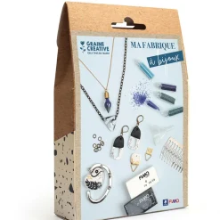 Graine Créative Bijoux Et Perles | GRAINE CRÉATIVE - Kit création de bijoux - accessoires et pâtes polymères