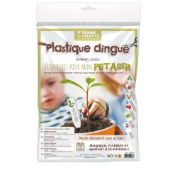 Graine Créative Décoration Créative | GRAINE CRÉATIVE - Kit PLASTIQUE DINGUE pour réalisation DIY d'étiquettes de potager