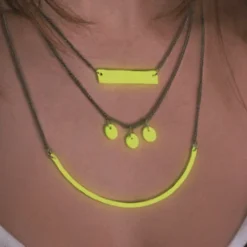 Graine Créative GRAINE CRÉATIVE - Kit pâte polymère fluo - faire son collier multi-ranges jaune fluo Hot