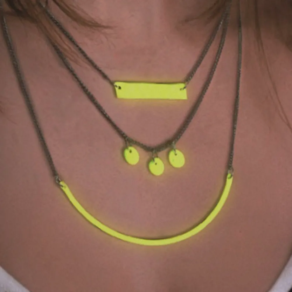 Graine Créative GRAINE CRÉATIVE - Kit pâte polymère fluo - faire son collier multi-ranges jaune fluo Hot