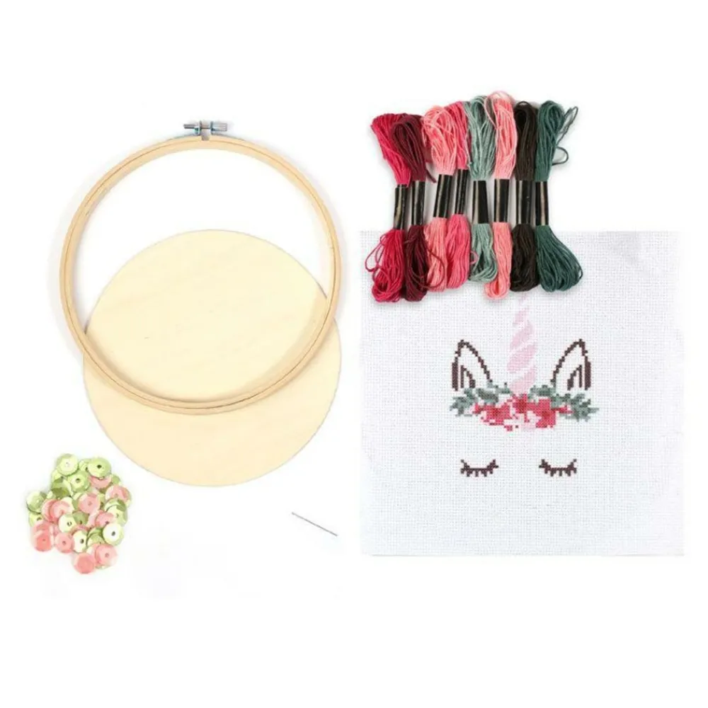 Graine Créative GRAINE CRÉATIVE - Kit tambour à broder en bois - licorne Best