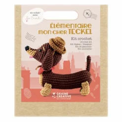 Graine Créative GRAINE CRÉATIVE - Ma peluche en crochet amigurumi - teckel Clearance