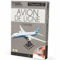 Graine Créative GRAINE CRÉATIVE - Maquette avion de ligne à construire soi-même Sale