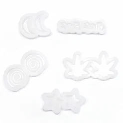 Graine Créative Modelage Et Mosaique | GRAINE CRÉATIVE - 5 mini moules pour bijoux rebelle