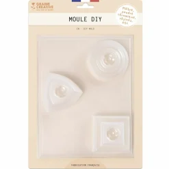 Graine Créative Modelage Et Mosaique | GRAINE CRÉATIVE - Moule 3 bougeoirs fantaisie 6 cm