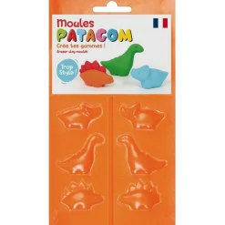 Graine Créative Modelage Et Mosaique | GRAINE CRÉATIVE - Moules pour gomme à modeler patagom - dinosaures