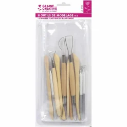Graine Créative Modelage Et Mosaique | GRAINE CRÉATIVE - 22 outils de modelage