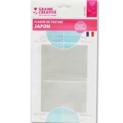 Graine Créative GRAINE CRÉATIVE - Plaque de texture pour pâte polymère - japon Hot