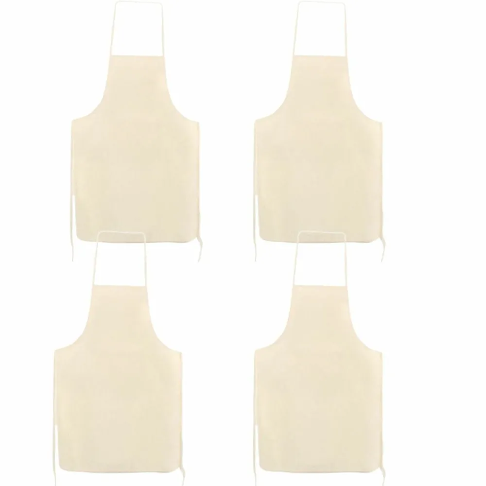 Graine Créative GRAINE CRÉATIVE - 4 tabliers adulte en coton blanc cassé 90 x 60 cm Best