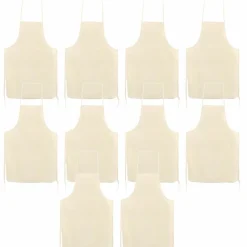 Graine Créative GRAINE CRÉATIVE - 10 tabliers adulte en coton blanc cassé 90 x 60 cm Sale